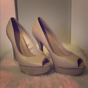 Rhinestone detail heel